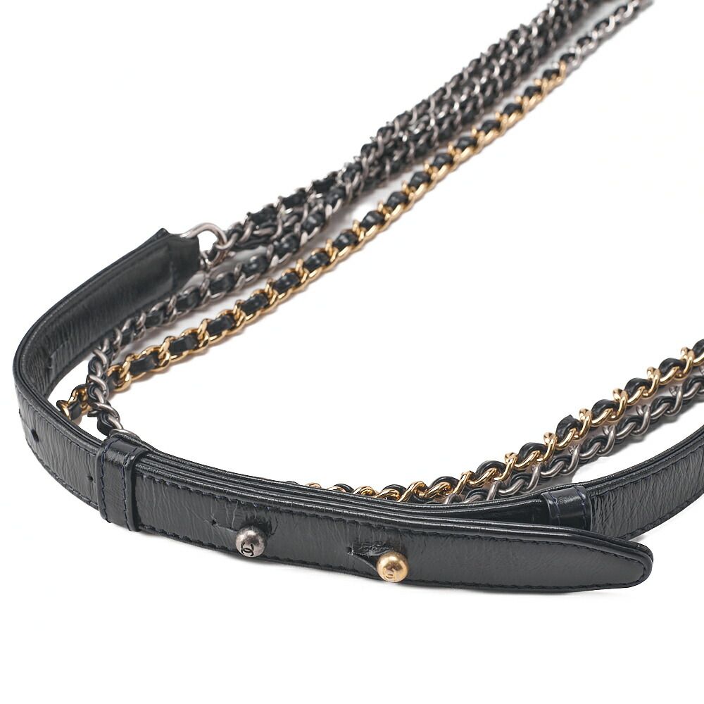 Chanel Chain Shoulder Bag Matelasse Gabrielle De Chanel Silver And Gold