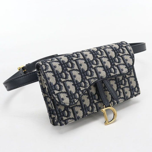 Dior Belt Pouch Saddle Bag Jacquard