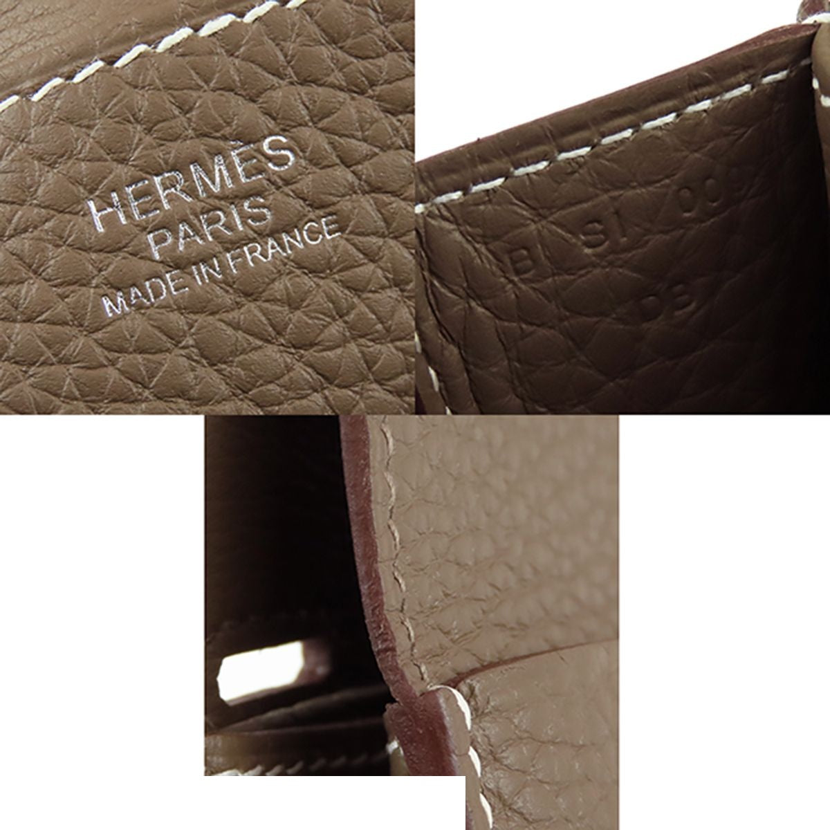 Hermes Halzan 25 Etoupe Silver Taurillon 2-Way Shoulder Bag — view 7