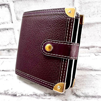 Louis Vuitton Suhali Compact Zip Purple Bifold Wallet