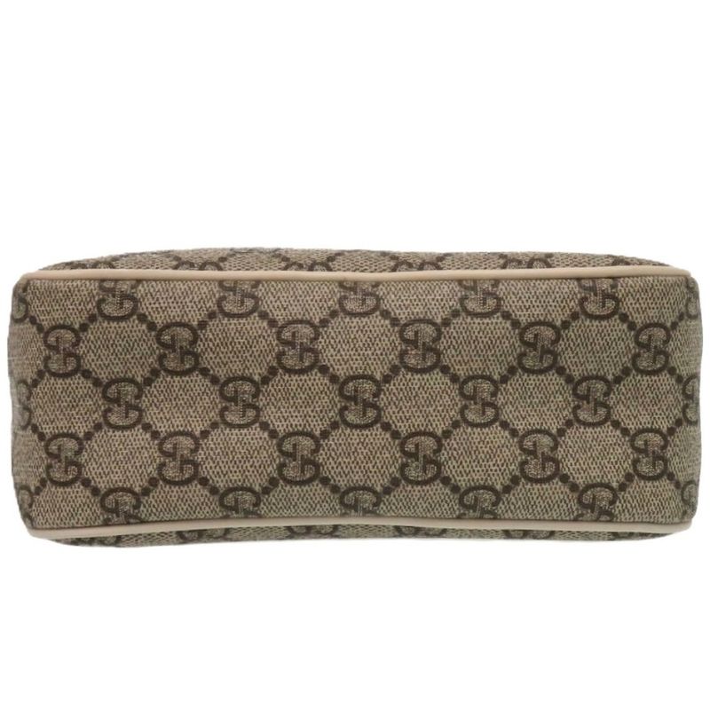 Gucci GG Supreme 233268 PVC GG Supreme Canvas Brown Shoulder Bag 0398 Gucci