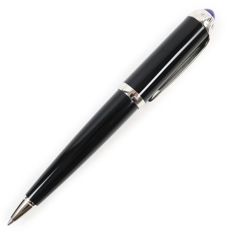 Cartier Roadster Twist Ballpoint Pen With Blue Gemstone Black Silver