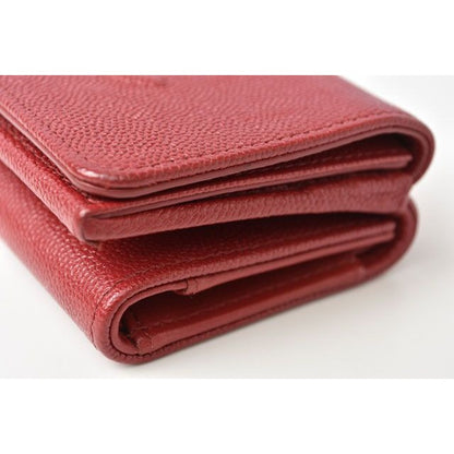 Chanel Mini Wallet Trifold Caviar Leather Dahl Cles — view 3