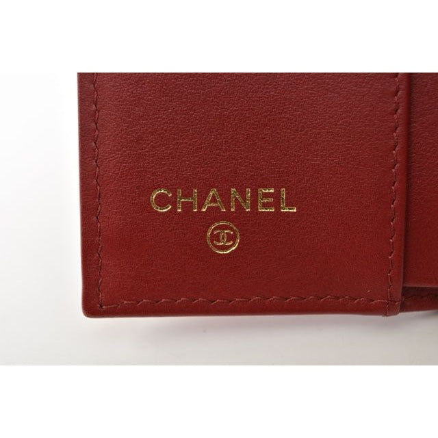Chanel Mini Wallet Trifold Caviar Leather Dahl Cles — view 4
