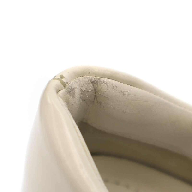 Prada Monolith Brushed Leather Lace Up Shoes 708 White 36