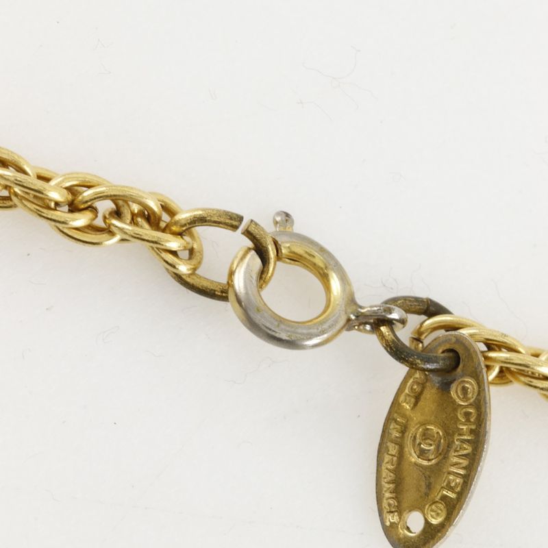 Chanel Coco Mark Vintage Gold Plated Ladies 13.6g Necklace