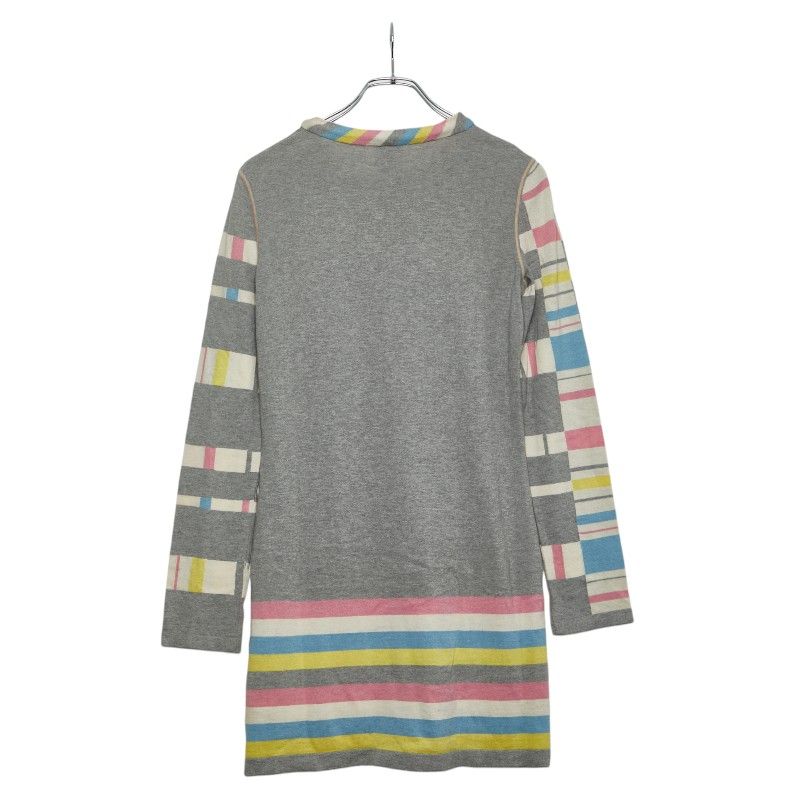 Chanel Dress Long Sleeves Size: 38 P32721k00743 Gray Multicolor Cotton Cashmere