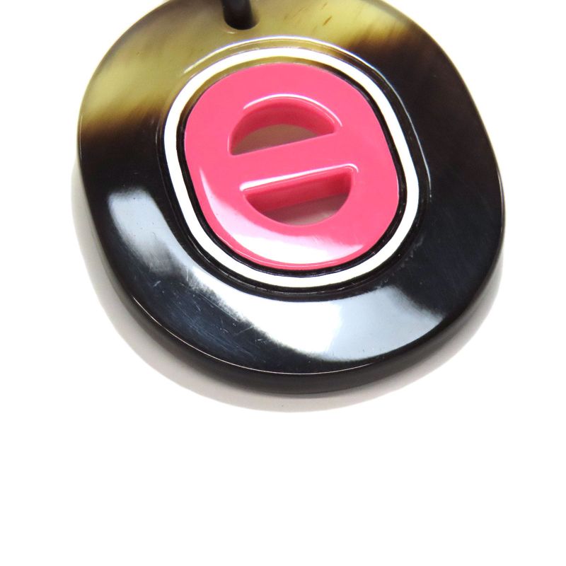 Hermes Fidelio Villages PM Earrings Metal Buffalo Horn Ladies