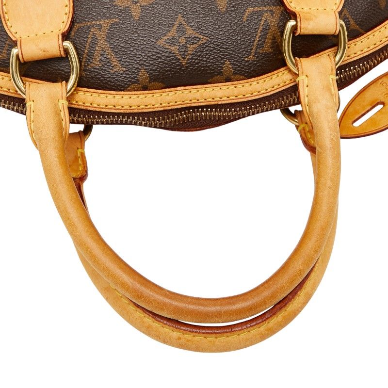 Louis Vuitton Monogram Lockit M40102 Brown PVC Leather Women's Louis Vuitton