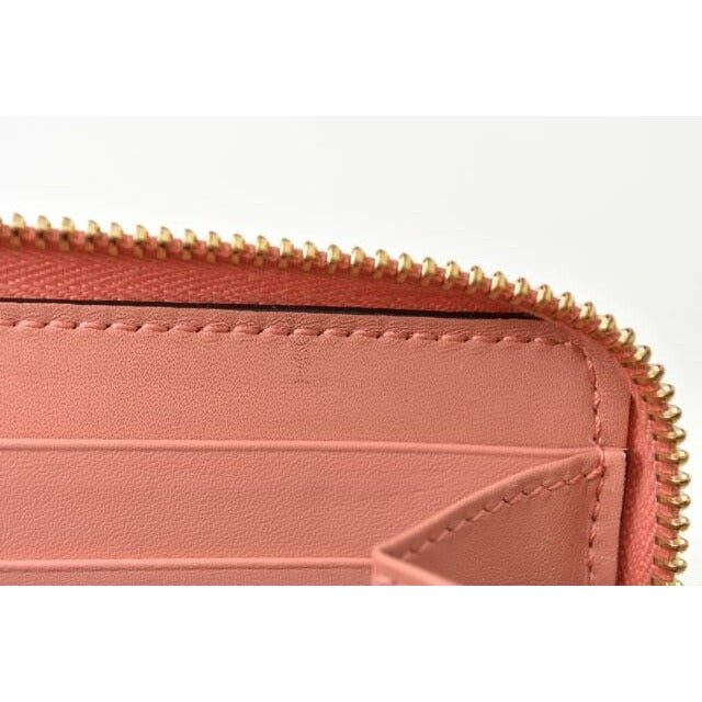 Gucci Wallet Long Round Zipper GG Marmont Ribbon Pink Dlxwj — view 10