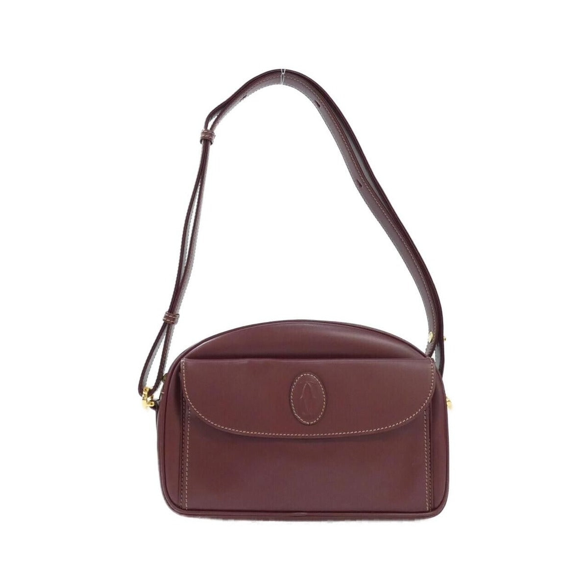 Cartier Vintage Shoulder Bag Bordeaux