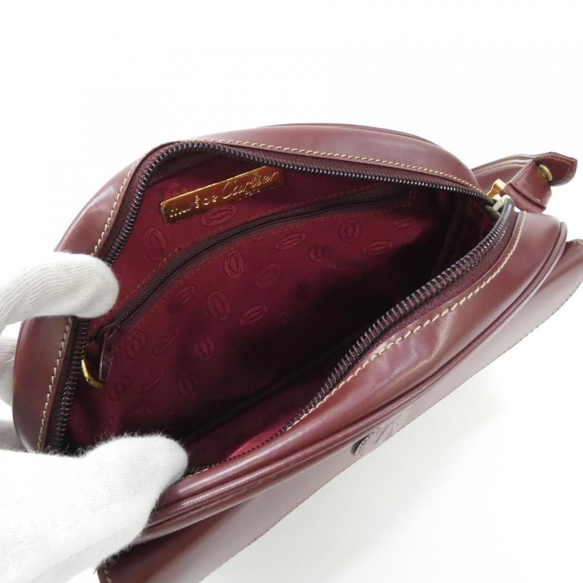 Cartier Vintage Shoulder Bag Bordeaux — view 6