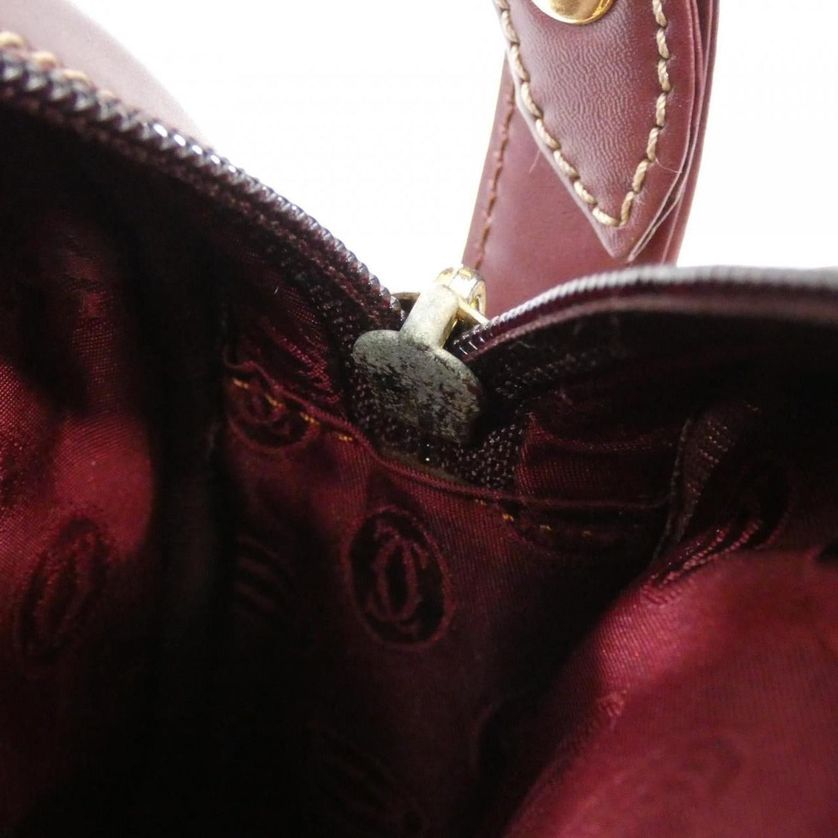 Cartier Vintage Shoulder Bag Bordeaux — view 7