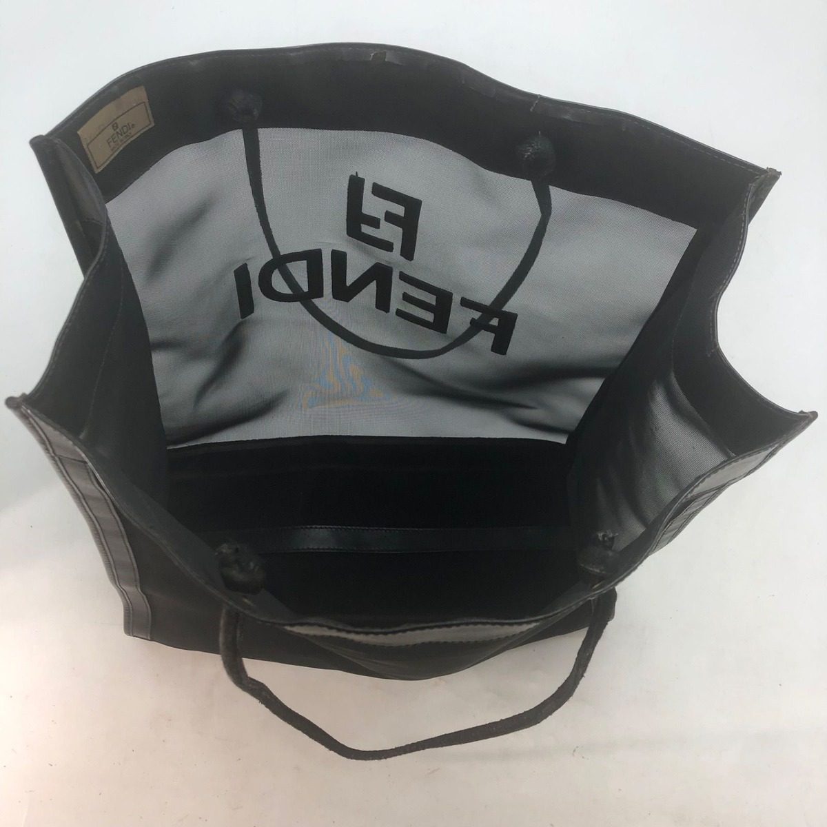 Fendi Handbag Thistle Mesh Tote Black — view 11