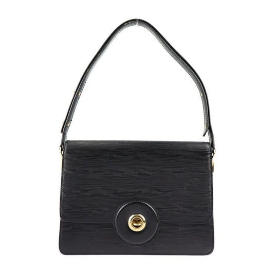 Louis Vuitton Free Run Shoulder Bag Leather Black Gold Hardware Epi