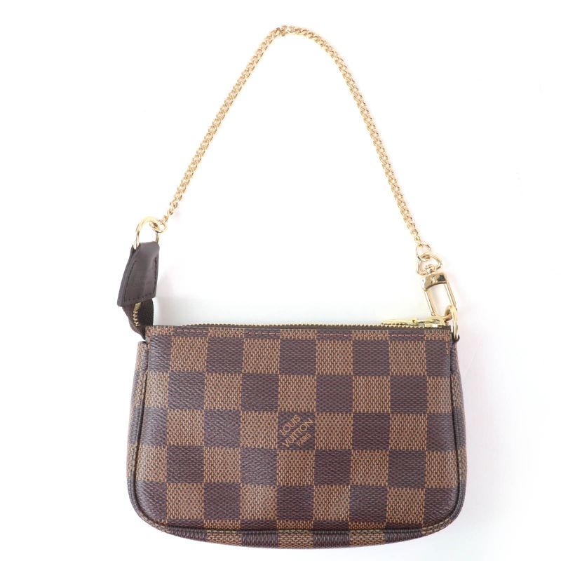 Louis Vuitton N58009 Mini Pochette - Accessoire Damier Ebène Brown Made In
