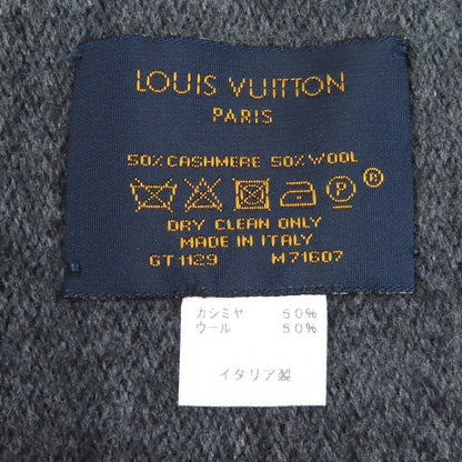 Louis Vuitton Monogram Gradient Cashmere Wool Scarf Noir Black — view 6
