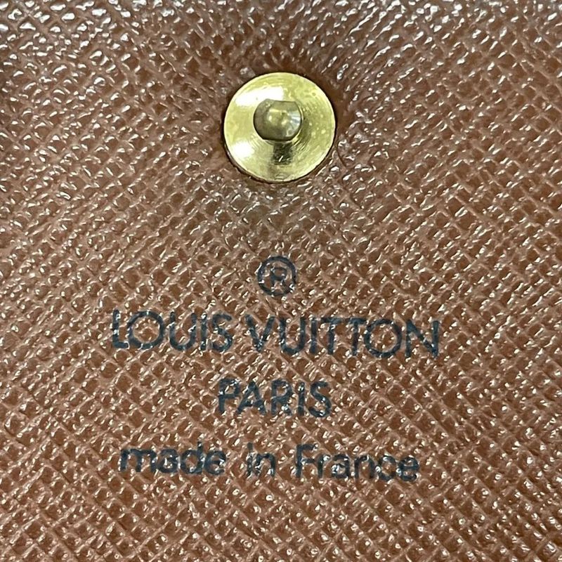 Louis Vuitton Monogram Porte Trésor Etui Papier Long Wallet M61202 Brown Made