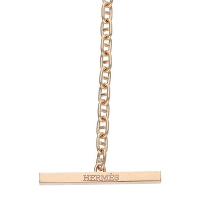 Hermes Chêne D'ancre Contour 18K Pink Gold Diamond Bracelet Men's SH