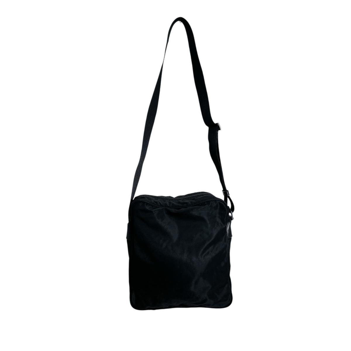 Prada Bt0168 Crossbody Body Bag Triangle Logo Shoulder Black