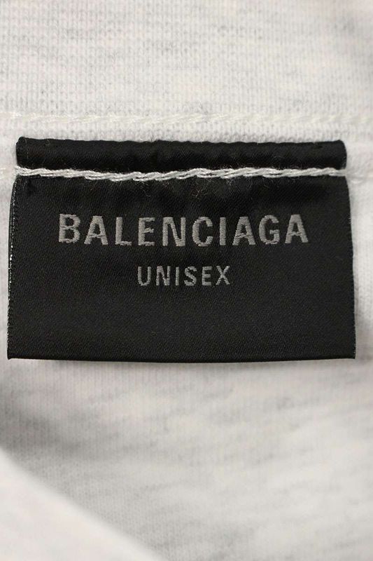 Balenciaga 24SS 787358 Tqvu5 Unity Logo Embroidered Inside Out T-shirt Men 4