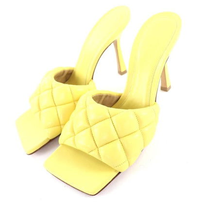 Bottega Veneta Quilted Padetto Leather Sandals Mules