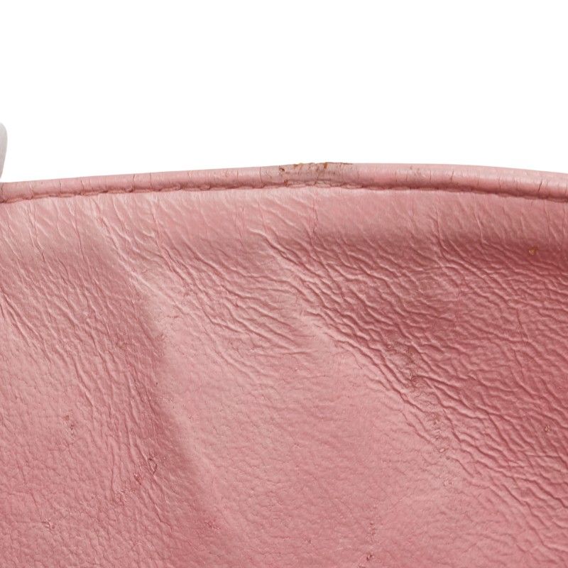 Chanel Coco Mark Matelasse 25 Double Flap Chain Shoulder Bag Pink Caviar Skin