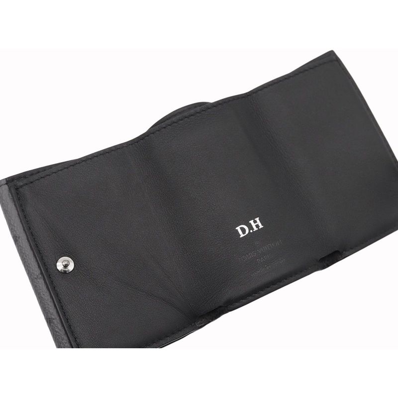 Louis Vuitton Discovery Compact Wallet Trifold Wallet Monogram Eclipse Canvas