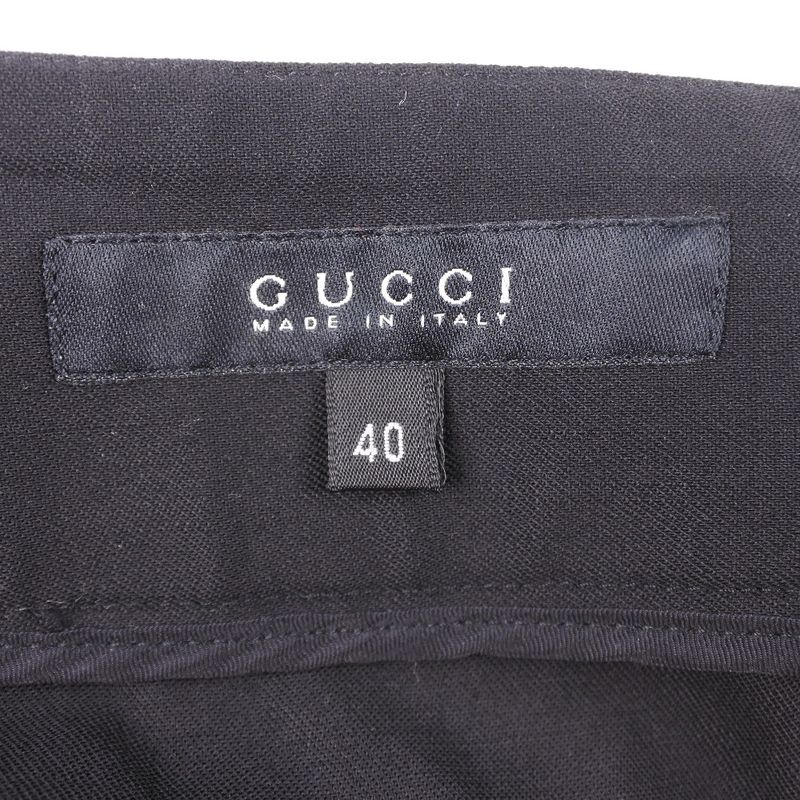 Gucci Wool And Polyurethane Black Women's Skirt