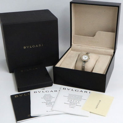 Bvlgari B-zero1 Bz22s White SS Quartz Bangle Watch Ladies Watch Women