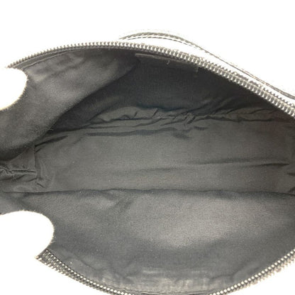 Gucci 07198 Pouch Accessory Pouch Handbag Black And Gray Denim GG Canvas Pouch