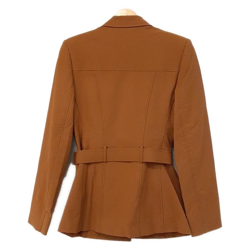 Prada Coat Size 42 M Women - Brown Long Sleeves/shoulder Pads/spring/fall