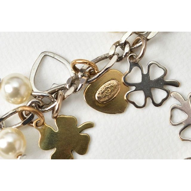 Chanel Clover Heart Motif Swing Pearl Silver — view 3