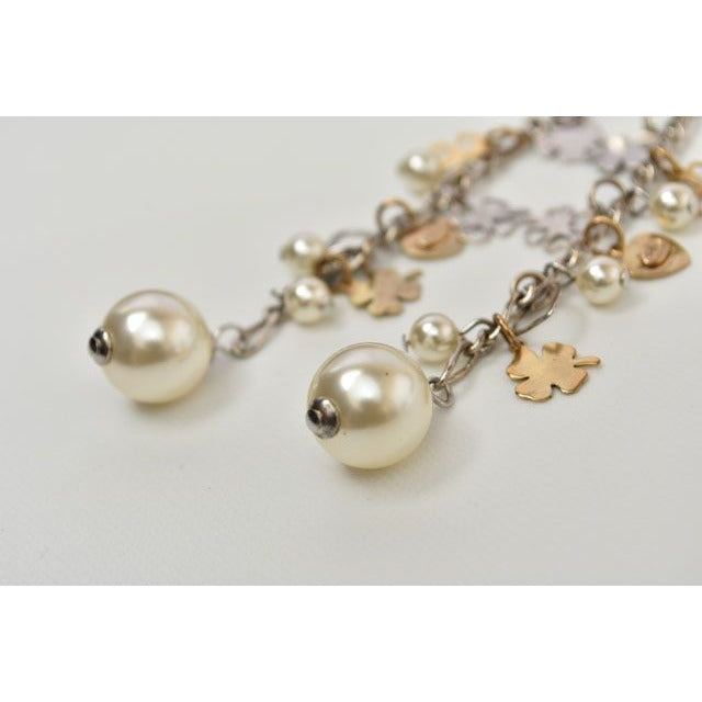 Chanel Clover Heart Motif Swing Pearl Silver — view 4