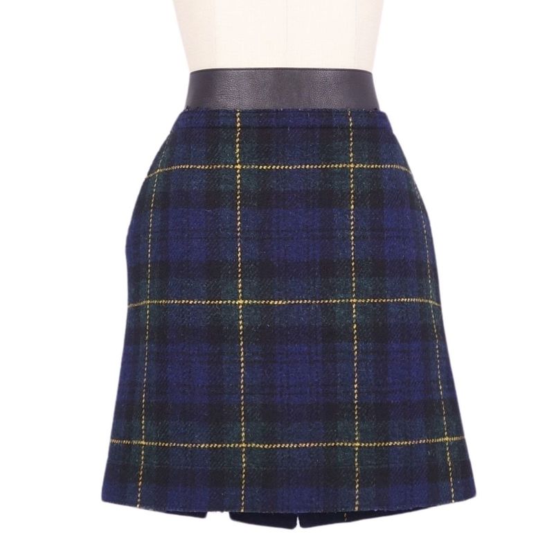 Celine Phoebe Period Skirt Tight Skirt Checked