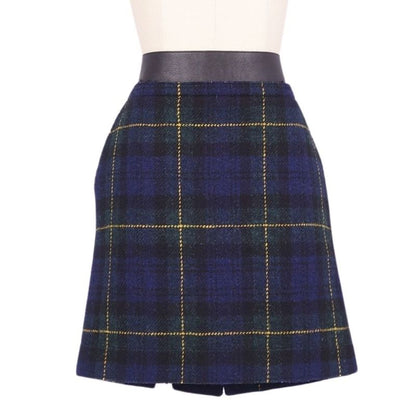 Celine Phoebe Period Skirt Tight Skirt Checked