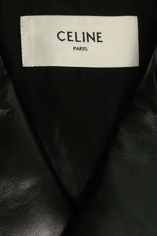 Celine 2e134050o Classic Biker Leather Jacket Women's 34
