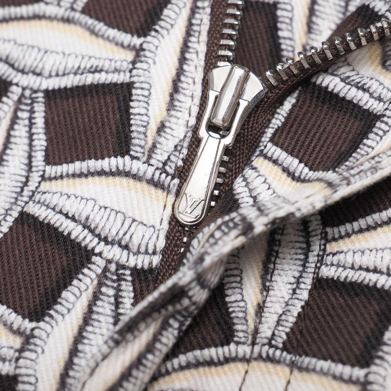 Louis Vuitton Pants Size 34 All Over Patterned Straight Stretch Cropped Pants