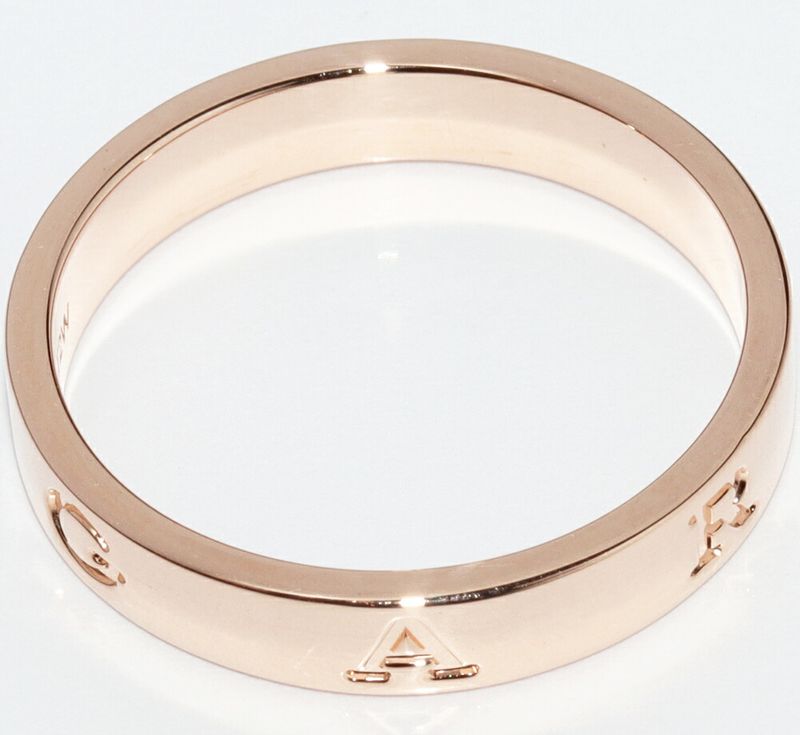 Bulgari Ring 18K Pink Gold Bzero1 Essential Band Ring An859948 360330
