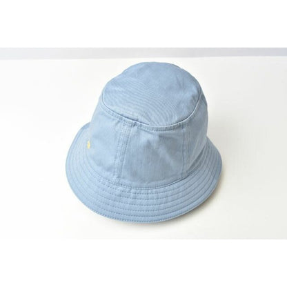 Hermes Hat Bucket Washed Cotton Calvi Blue 56 — view 3