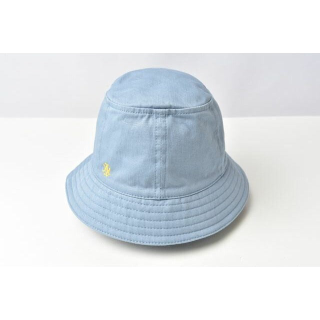 Hermes Hat Bucket Washed Cotton Calvi Blue 56 — view 4