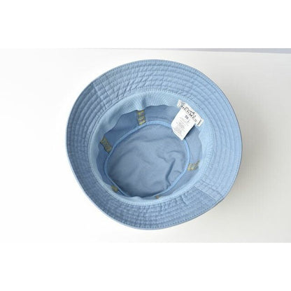 Hermes Hat Bucket Washed Cotton Calvi Blue 56 — view 6