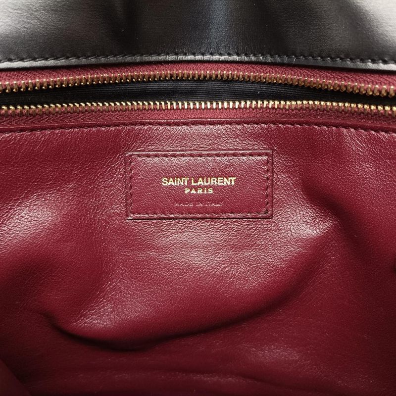 Yves Saint Laurentyves Saint Laurentcassandra Black Suede And Leather 532750roy5