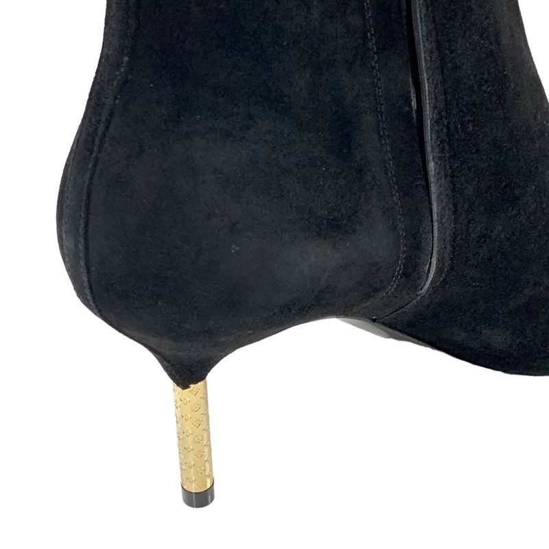 Unused Louis Vuitton Ultimate Line Short Boots Ankle Boots Monogram Heel Suede
