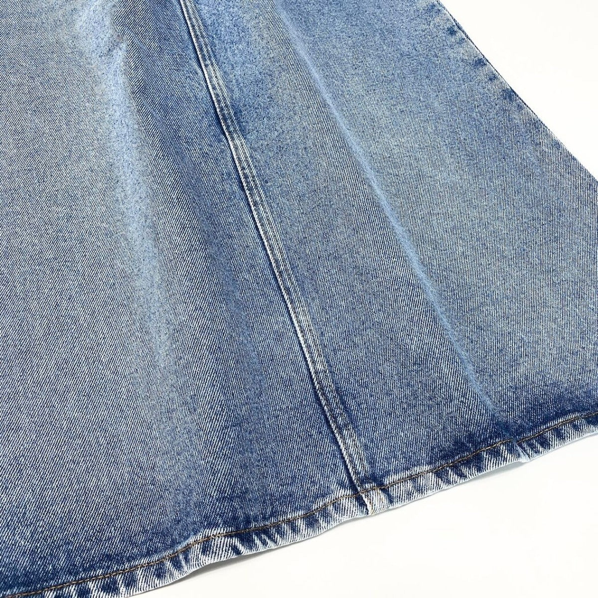 Balenciaga Denim Skirt Washed 34 Indigo Cotton — view 5