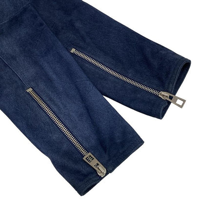 Loewe Blouson Size 52 Mens - Navy Suede/17139352100/h1268318ar