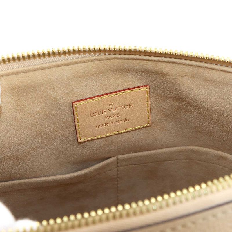 Louis Vuitton Monogram Pallas 2way Hand Shoulder Bag Dune M50066 Gold Hardware