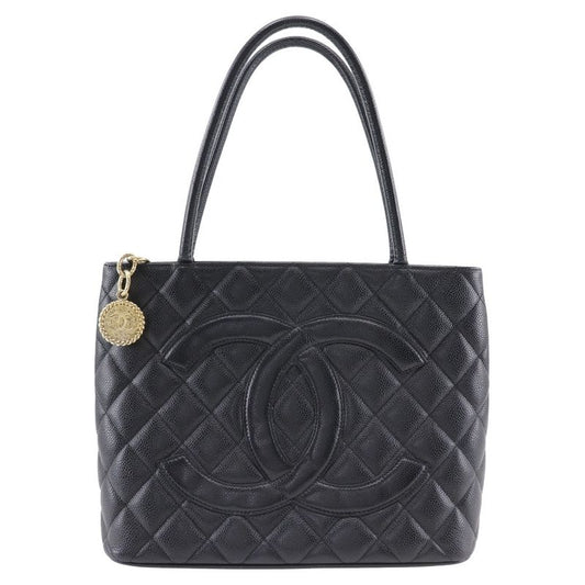 Chanel Reprint Tote A01804 Caviar Skin Black Ladies Tote Bag