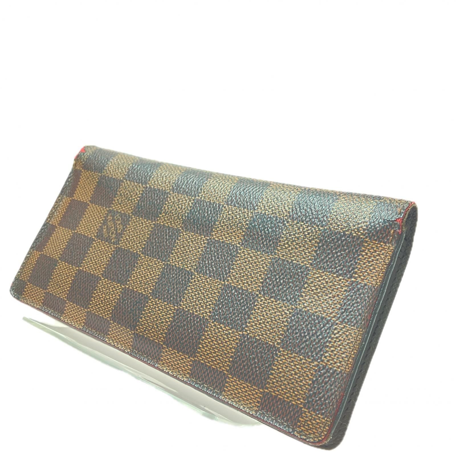 Louis Vuitton Men's Bifold Long Wallet Damier Portefeuille Long Coin Purse