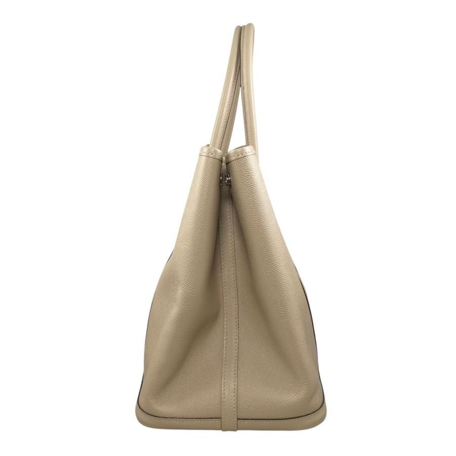 Hermes Tote Garden Party PM C Engraved Epson Trench Beige Silver Hardware Hermes